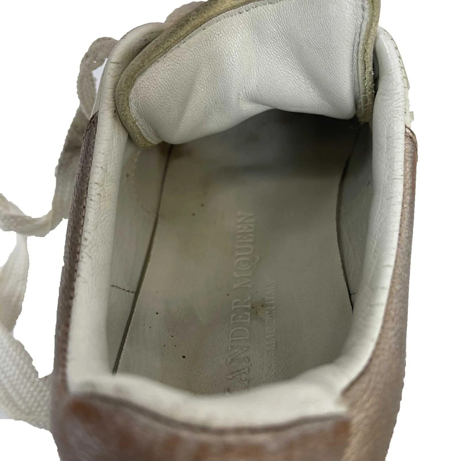 Alexander McQueen -Oversized Sneaker in White/Rose Gold- 35.5 US 5.5