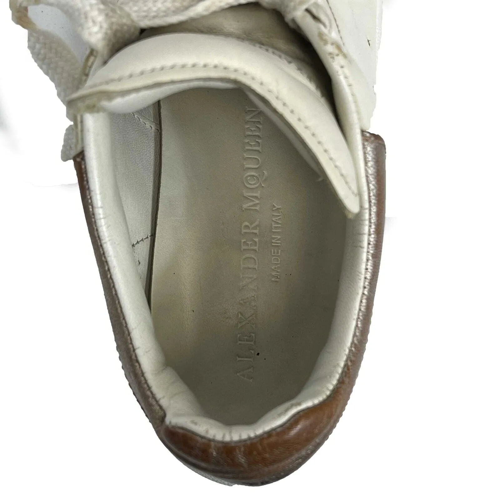 Alexander McQueen -Oversized Sneaker in White/Rose Gold- 35.5 US 5.5