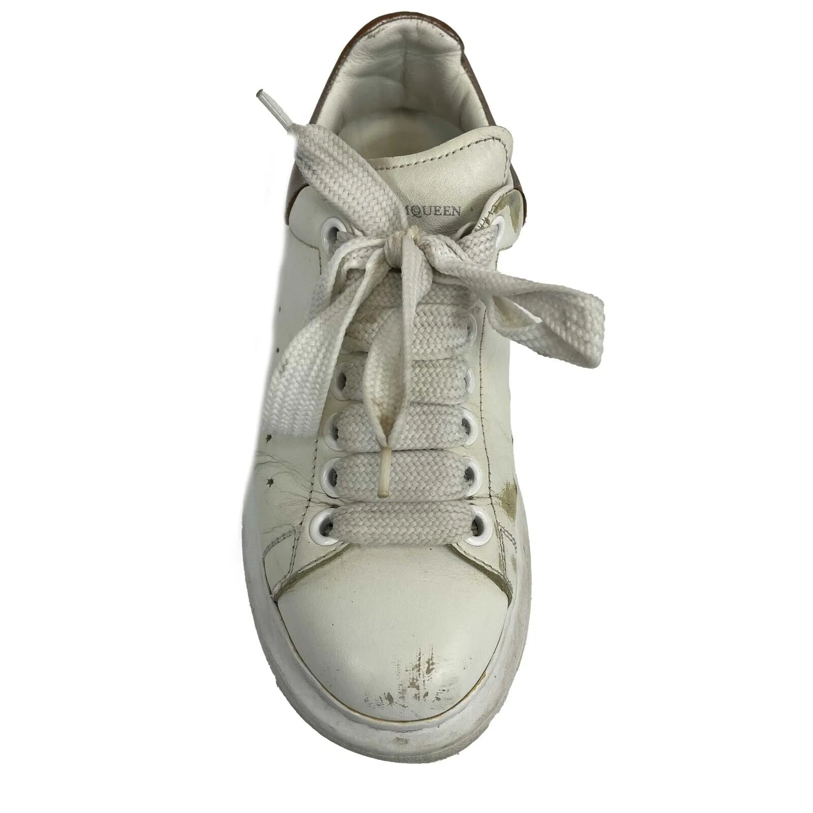 Alexander McQueen -Oversized Sneaker in White/Rose Gold- 35.5 US 5.5