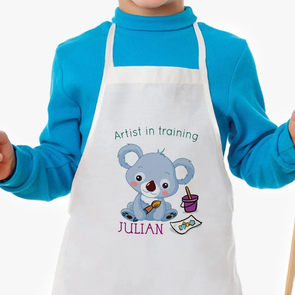 Artist In Training Personalized Kids Apron