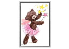 Ballet Bear Fairy | Canvas Wall Art Print