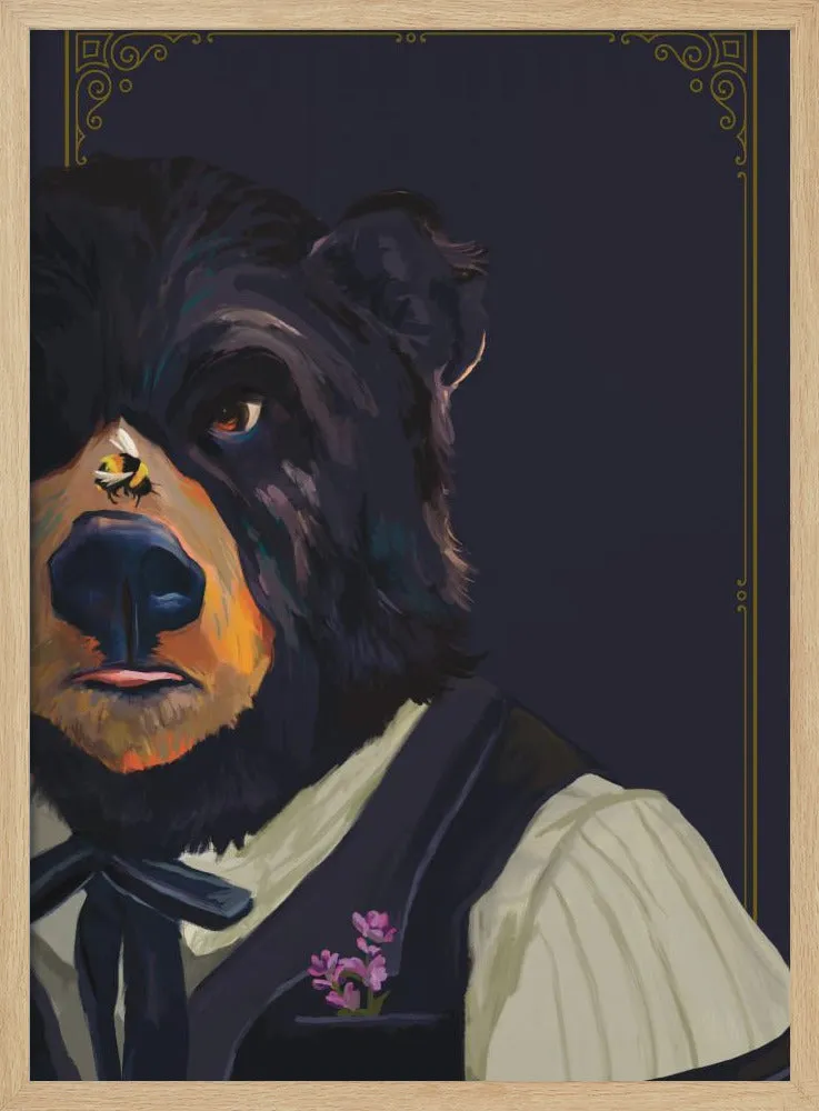 Bear - Stretched Canvas, Poster or Fine Art Print