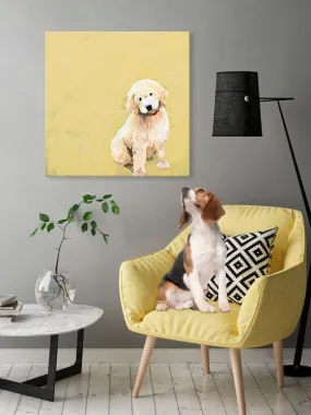 Best Friend - Golden Doodle Canvas Wall Art