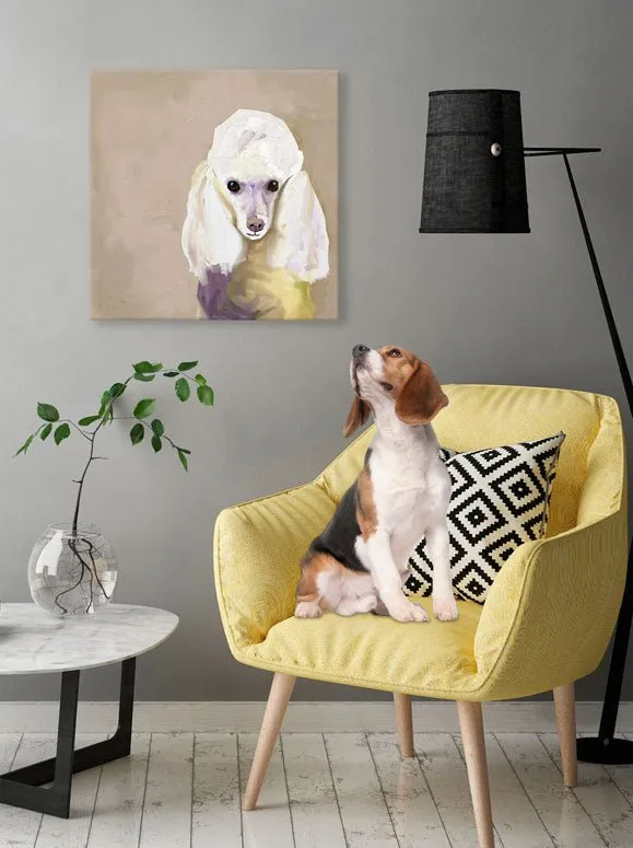 Best Friend - Poodle Canvas Wall Art