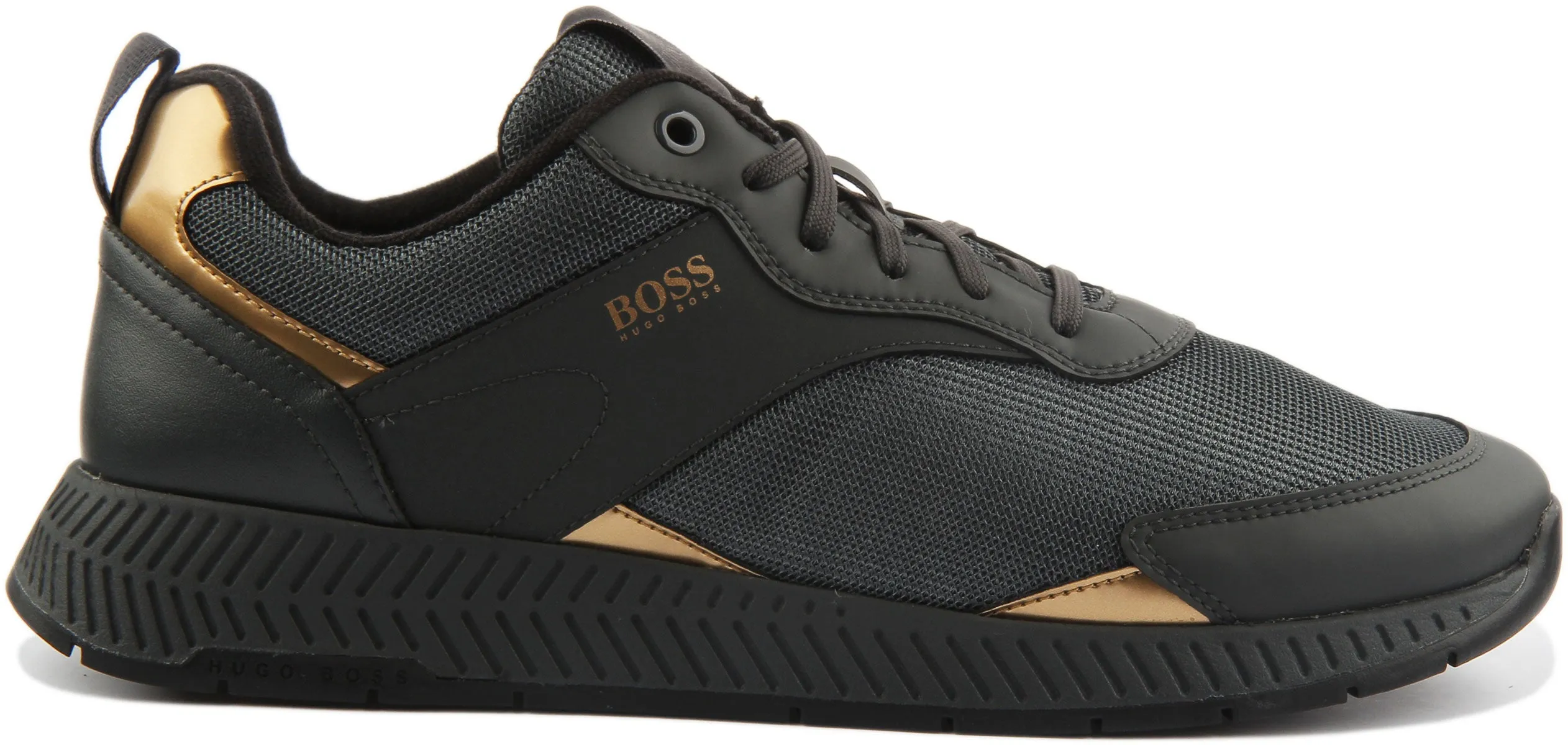 Boss Titanium Trainers In Dark Grey For Men