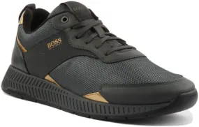 Boss Titanium Trainers In Dark Grey For Men