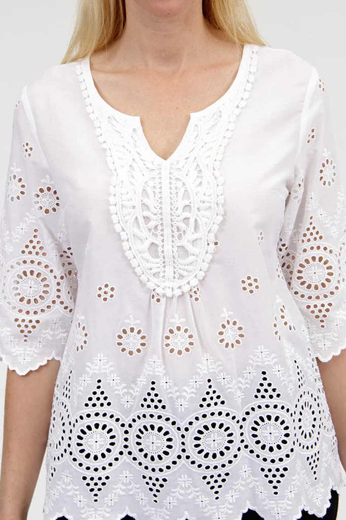 Eyelet Lace Top