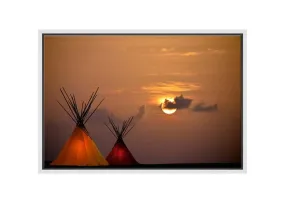 Luminated Teepee | Canvas Wall Art Print