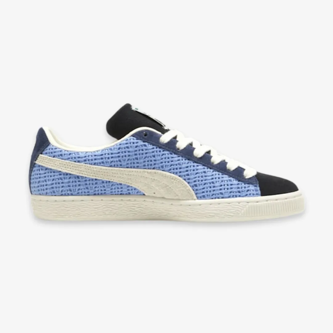 mens puma suede crochet (blue skies/sugared almond)