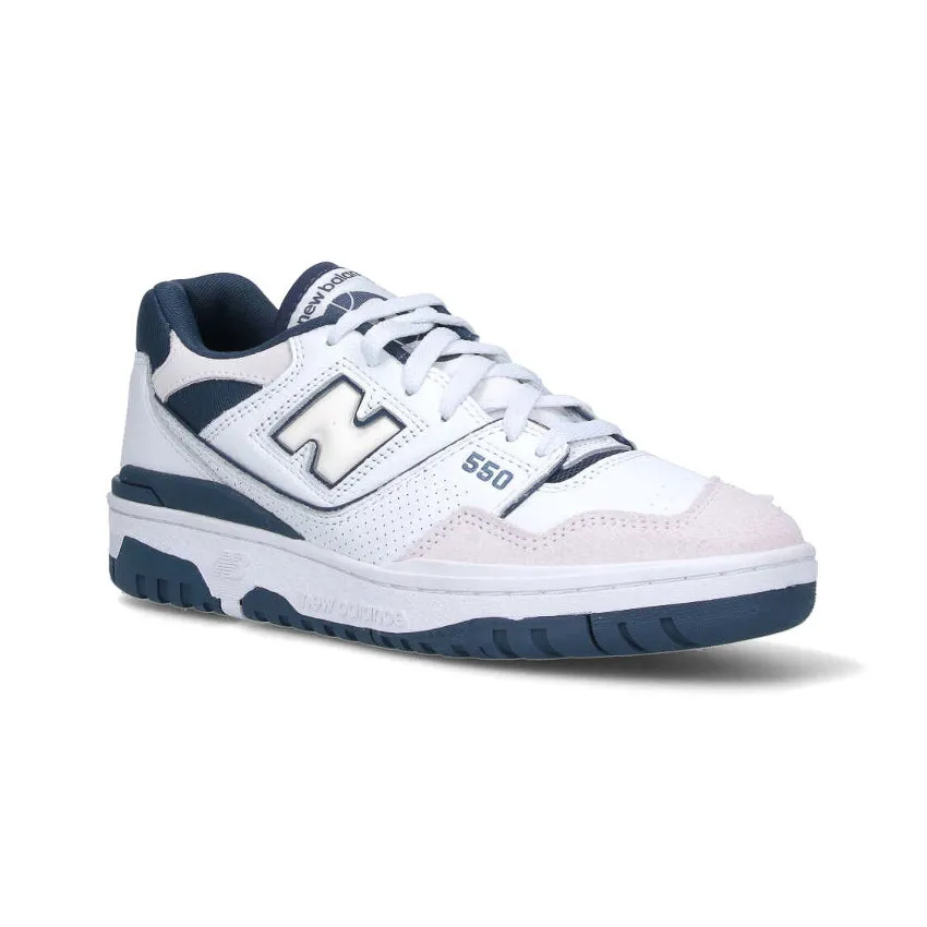 NEW BALANCE SNEAKERS BB550STG BIANCO-BLU